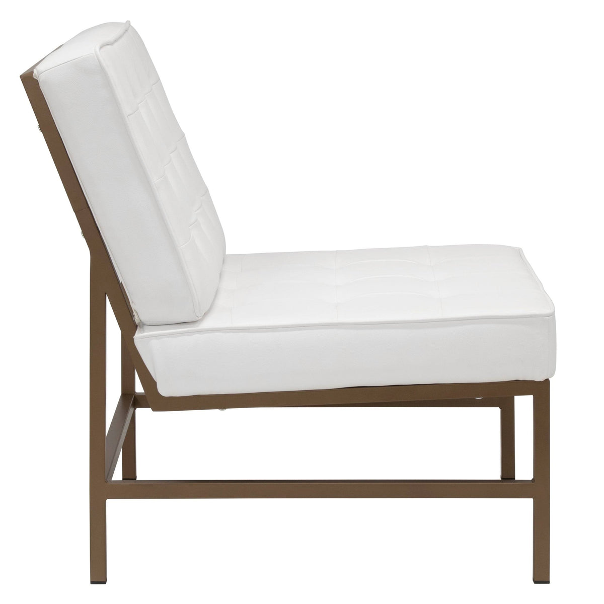 Tufted Blended Leather Accent Chair O628