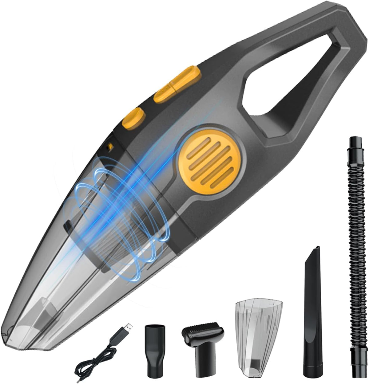 Cordless Rechargeable Portable Vacuum (Gray & Black) X9561