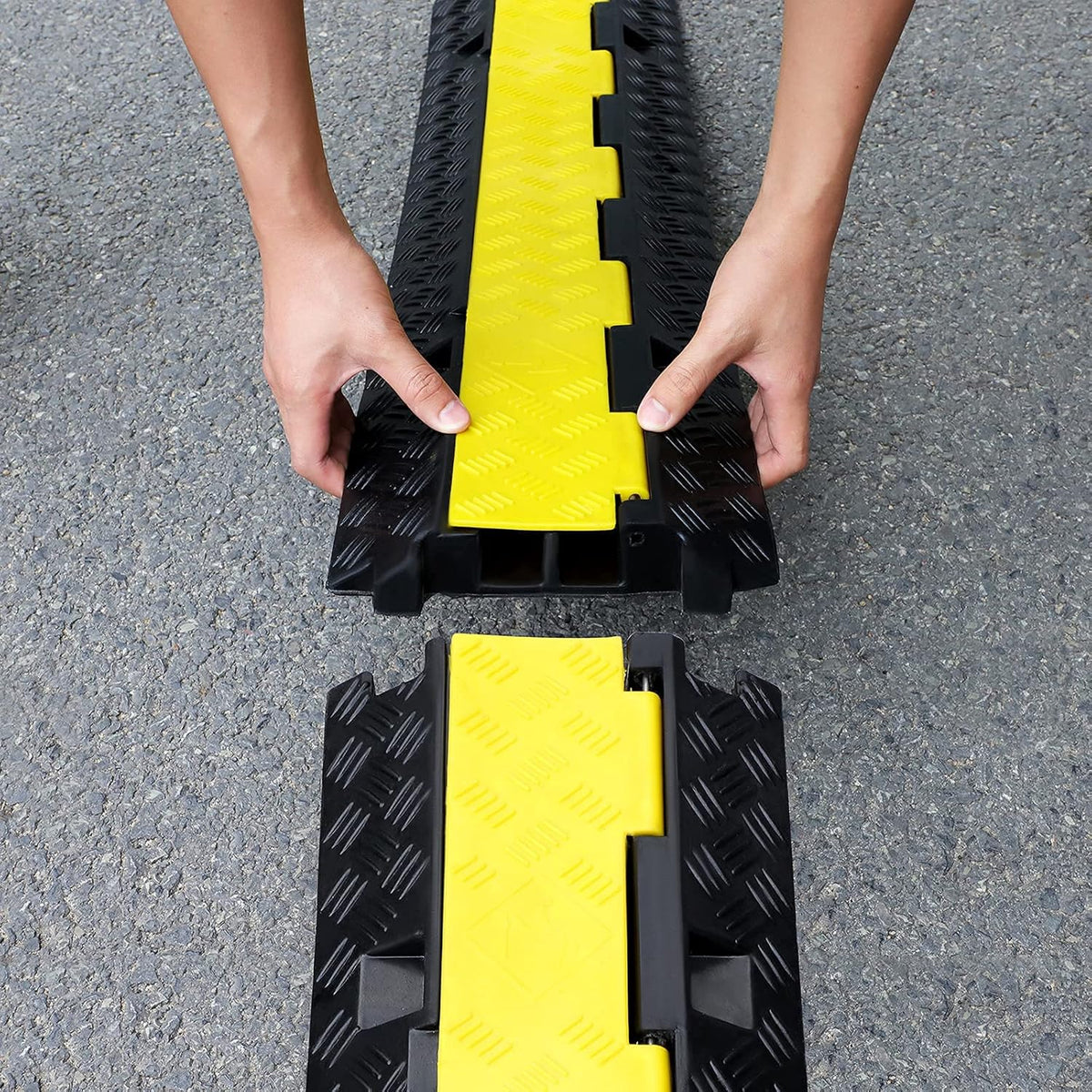 3 Pack Heavy Duty Rubber Cable Protector Ramp R265