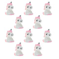 10pcs Miniature Unicorn Figurine J1537