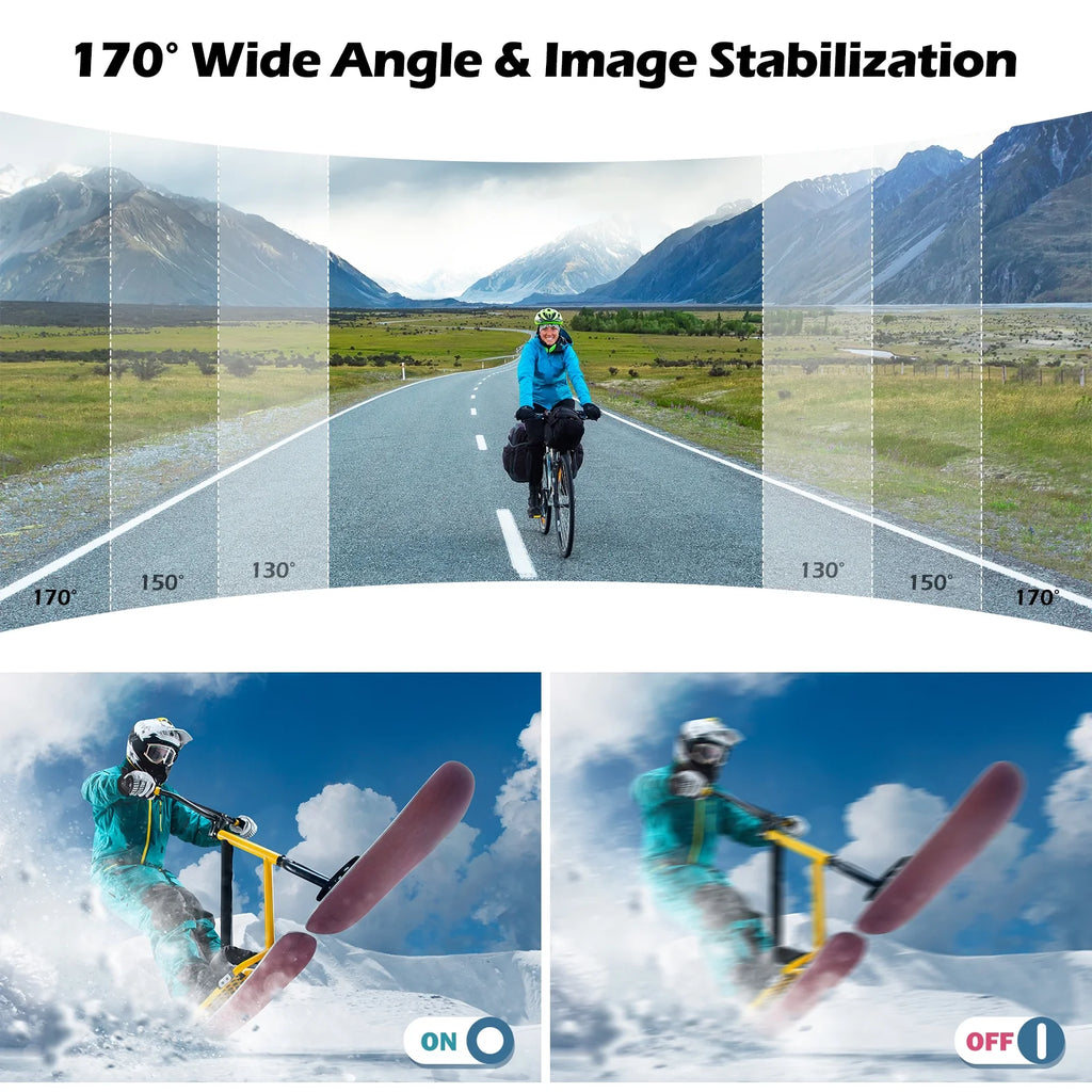 4K 30FPS Action Camera Waterproof WiFi Touch Screen K81754