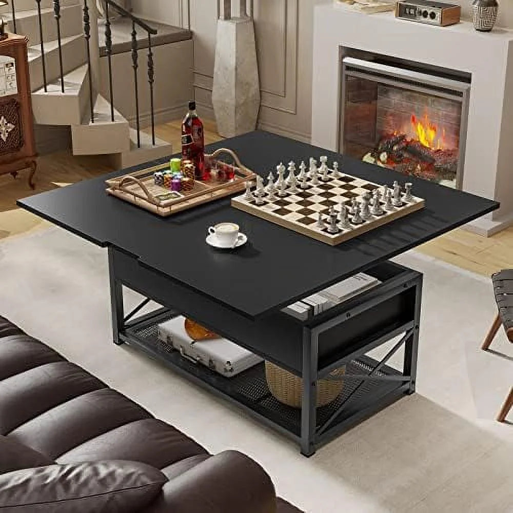 43" Lift Top Coffee Table Grey J34662
