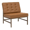 Tufted Blended Leather Accent Chair O628