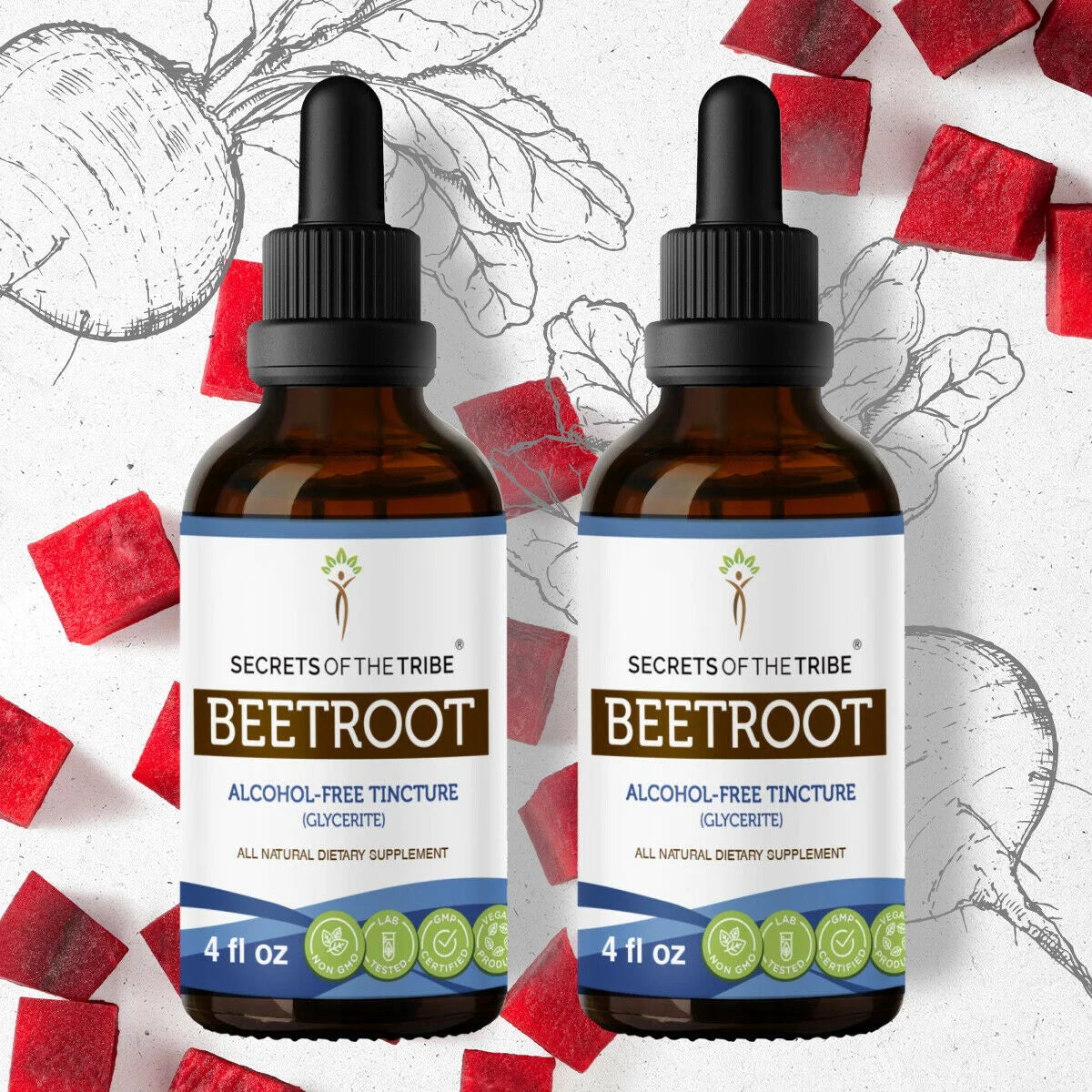 Organic Beetroot Dried Root Tincture 2x4 fl oz Z75887