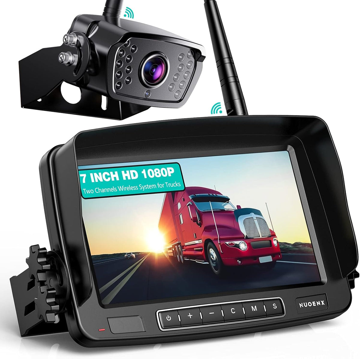 Wireless Backup Camera with 5 Inch HD Monitor and IR Night Vision H897964
