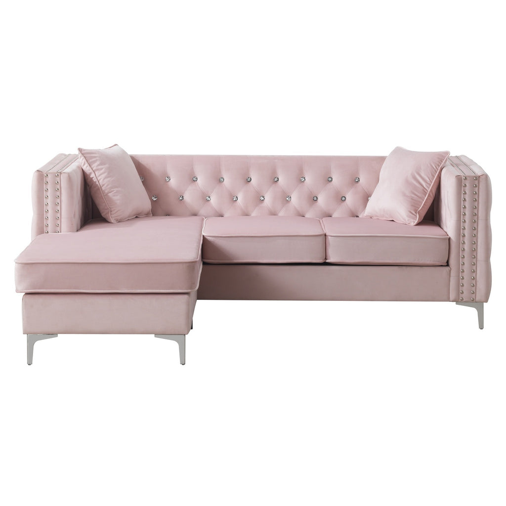 Pink Sofa Chaise K2256