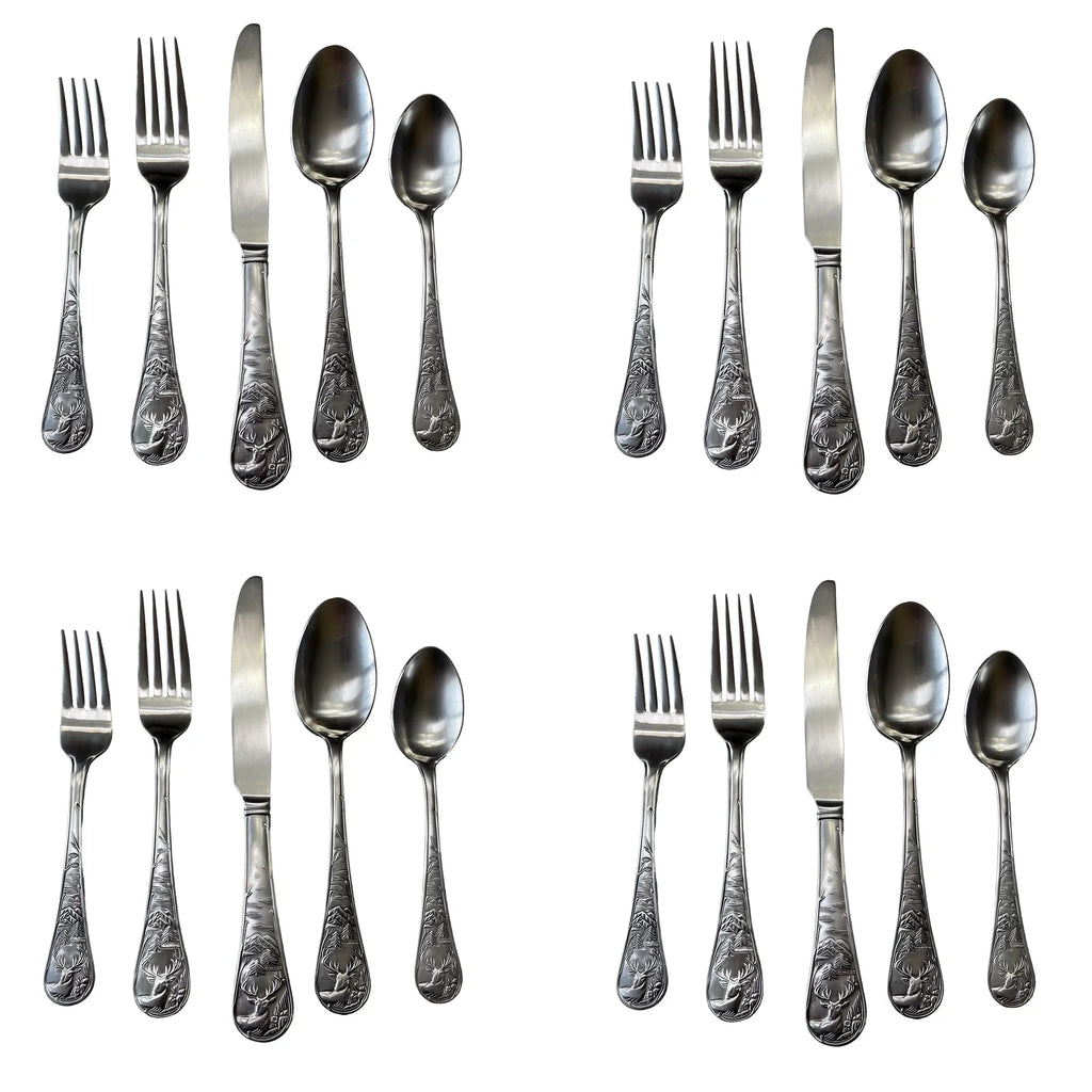 20pc Stainless Steel Flatware Set O980