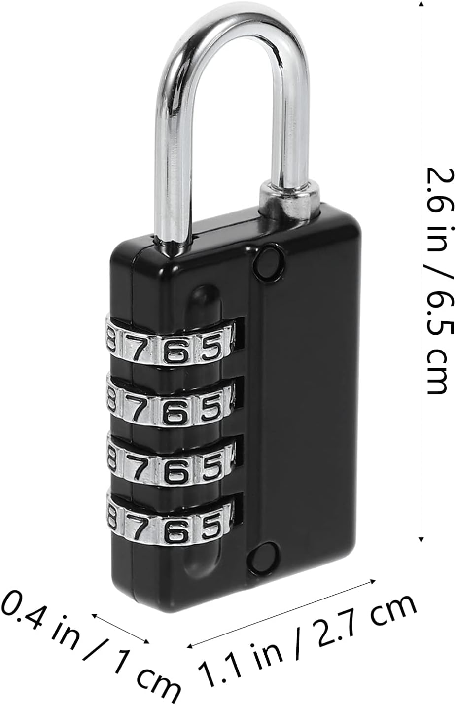Resettable Waterproof Padlock with Keys I968