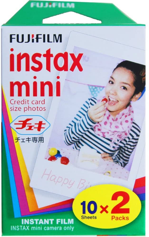 Smokey White Instant Film Camera with 40 Sheets of Instant Film Y5442