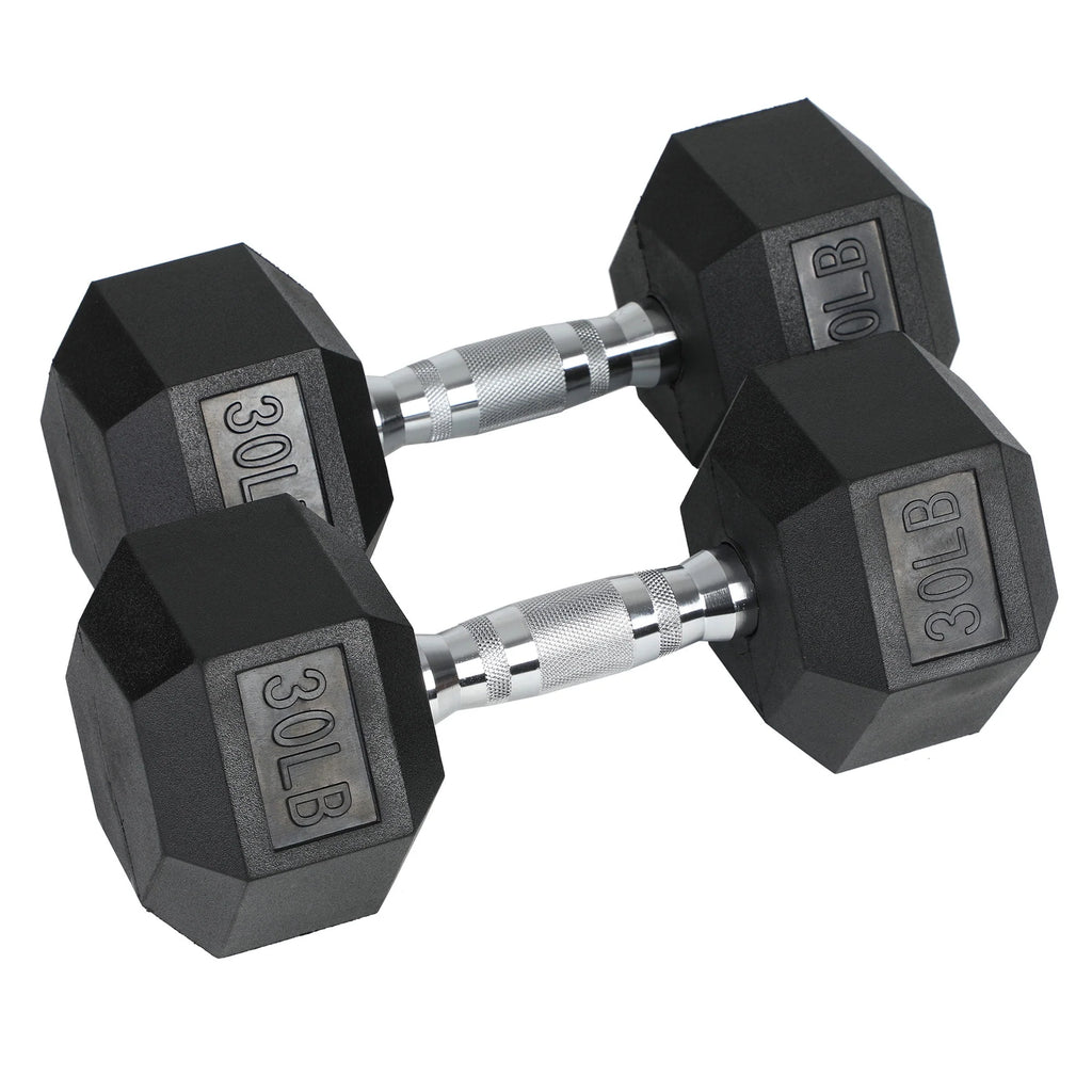 30 Pounds Hexagonal Cast Iron Dumbbell X681