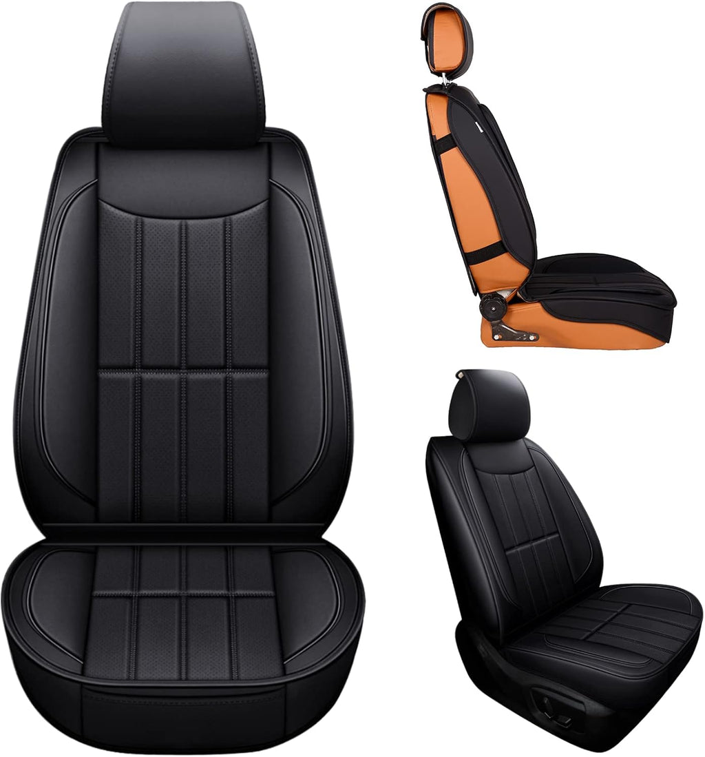 2 Pcs Faux Leather Front Car Seat Covers K29416