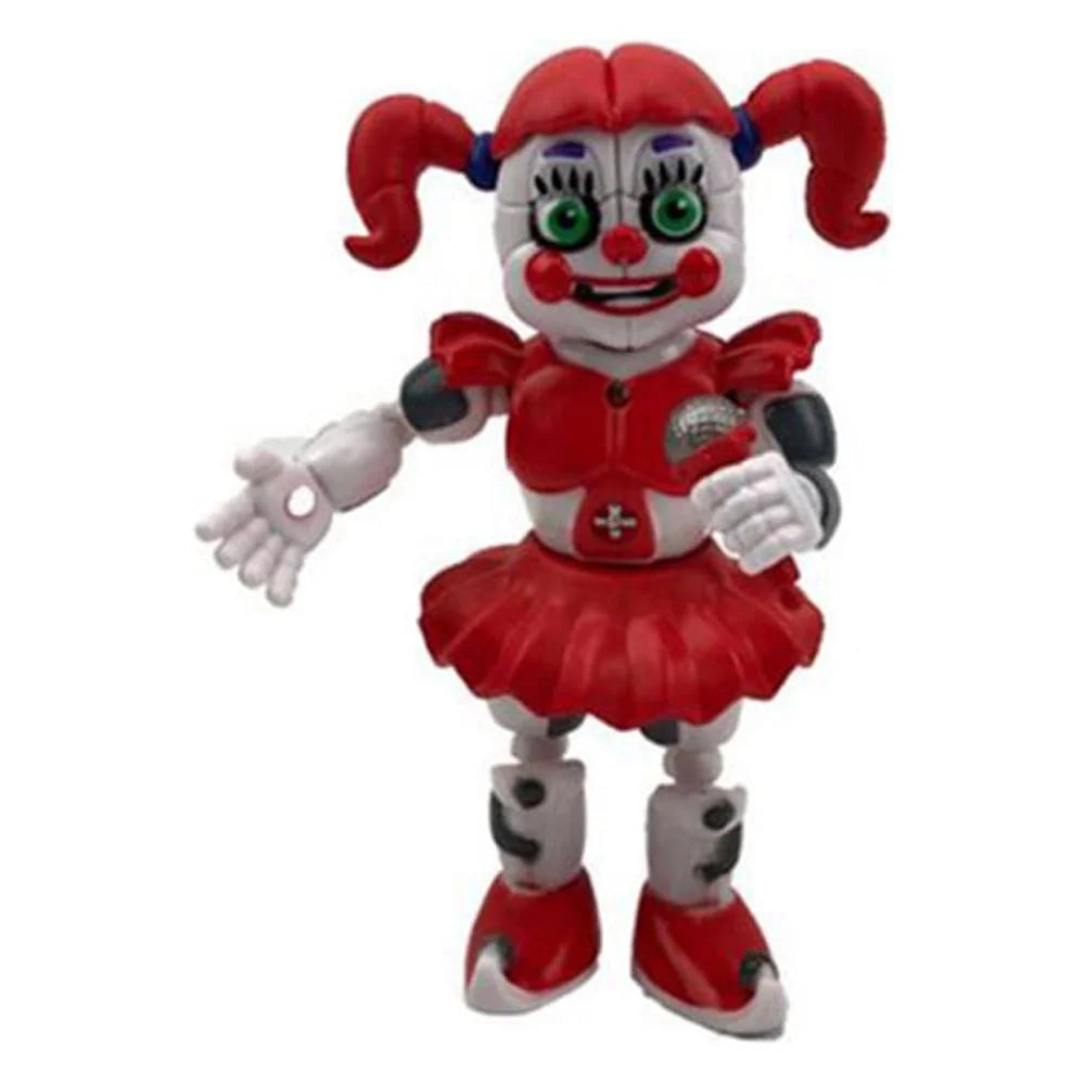 5Pcs FNAF Funtime Freddy Foxy Movable Action Figures X72261