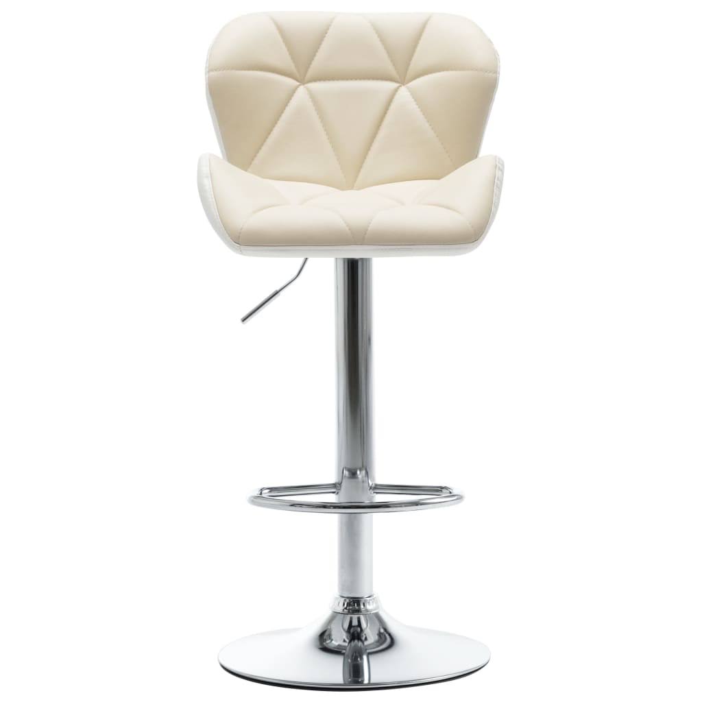 Orange Faux Leather Bar Stool N69816