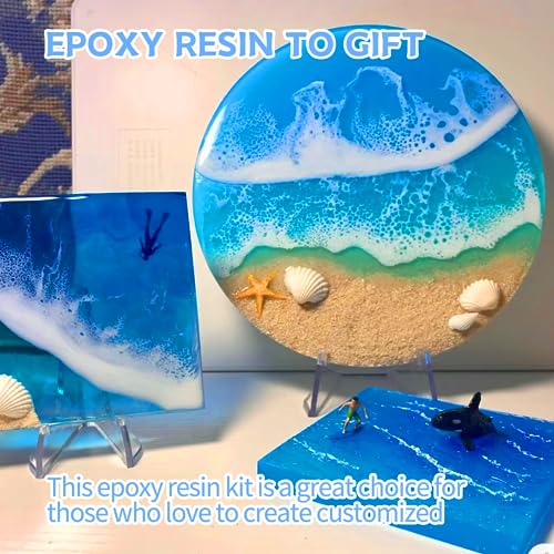 Epoxy Resin Kit, 1 Gallon/128OZ Crystal Clear Self Leveling Y276471