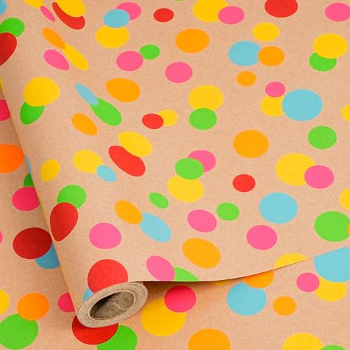 Kraft Wrapping Paper Roll 17 inch X 33 feet B7680