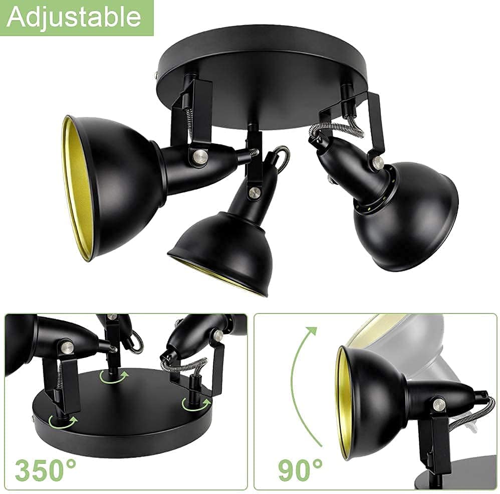 3-Light Rattan LED Track Ceiling Light R793571
