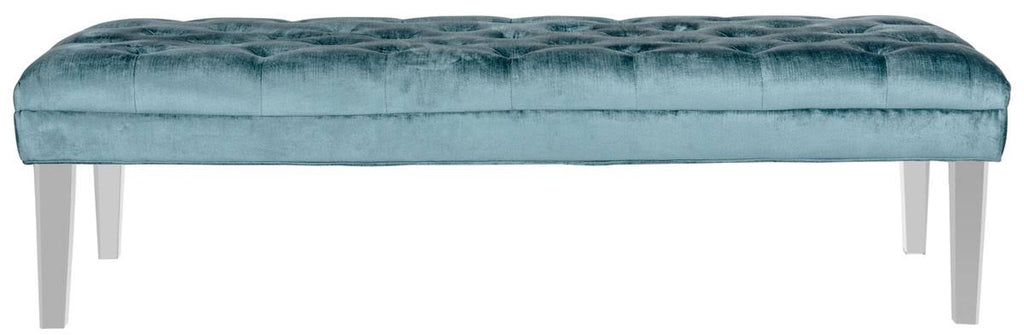 Cyan Tufted Bench Z58665
