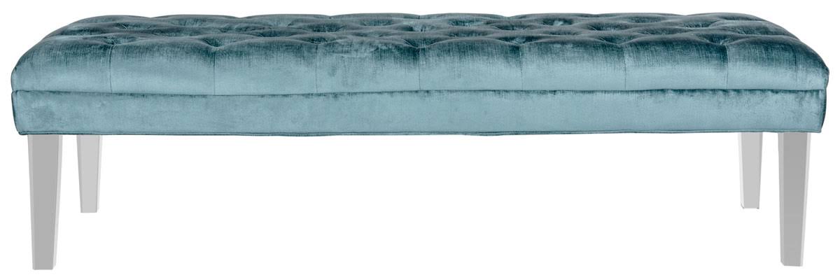 Cyan Tufted Bench Z58665