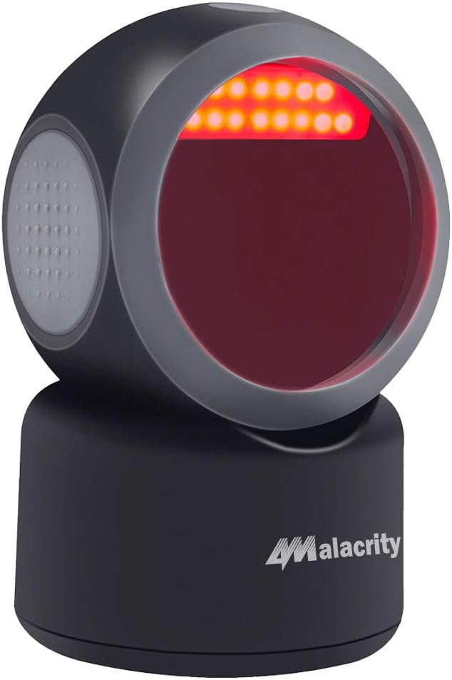 Black Omnidirectional USB Wired Barcode Scanner V6137