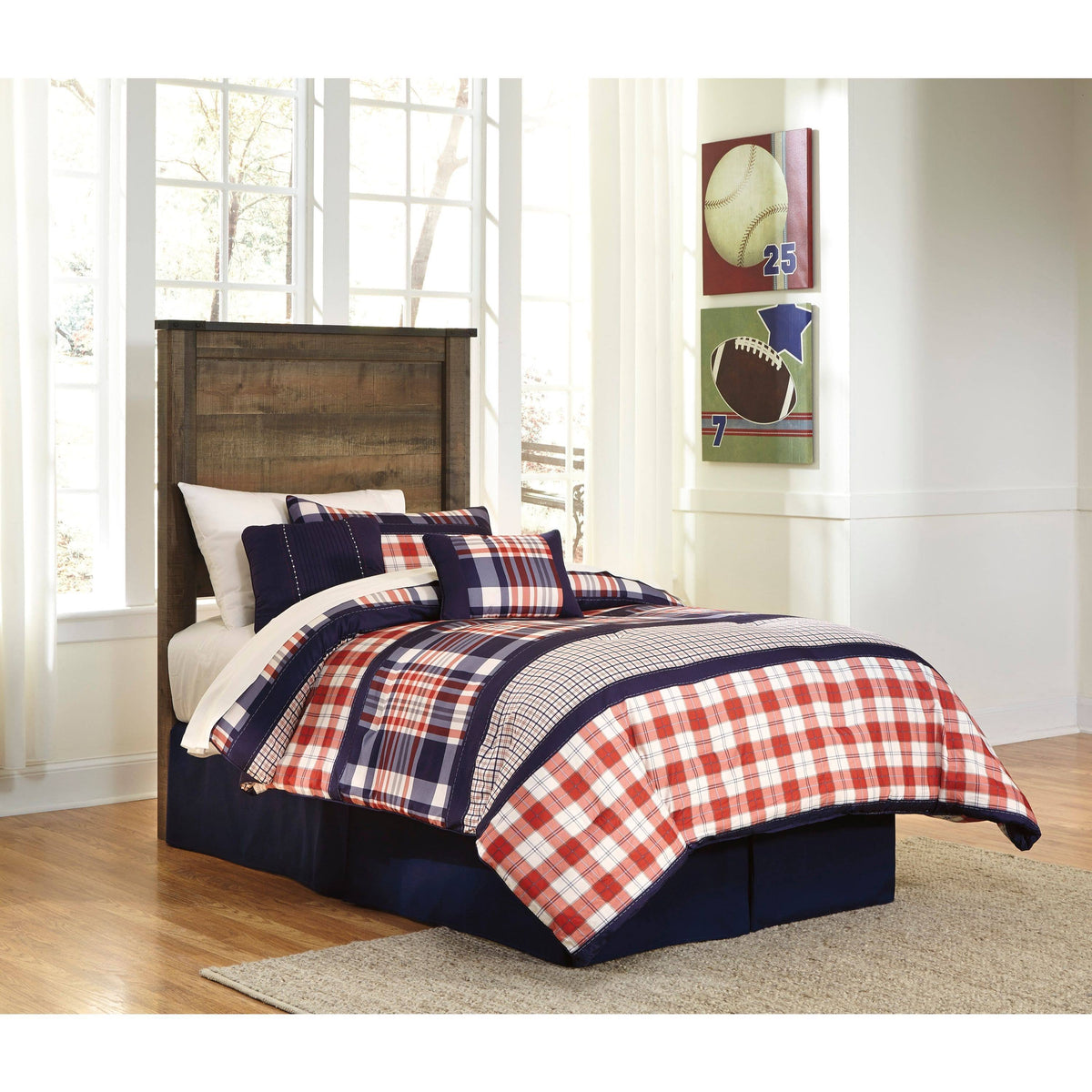 Full Wood Panel Headboard W47739
