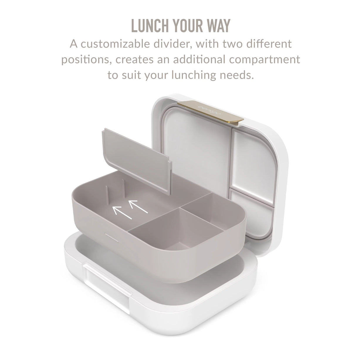 Leak-Resistant 4-Compartment Bento-Style Lunch Box, BPA-Free (Dark Gray) Q664