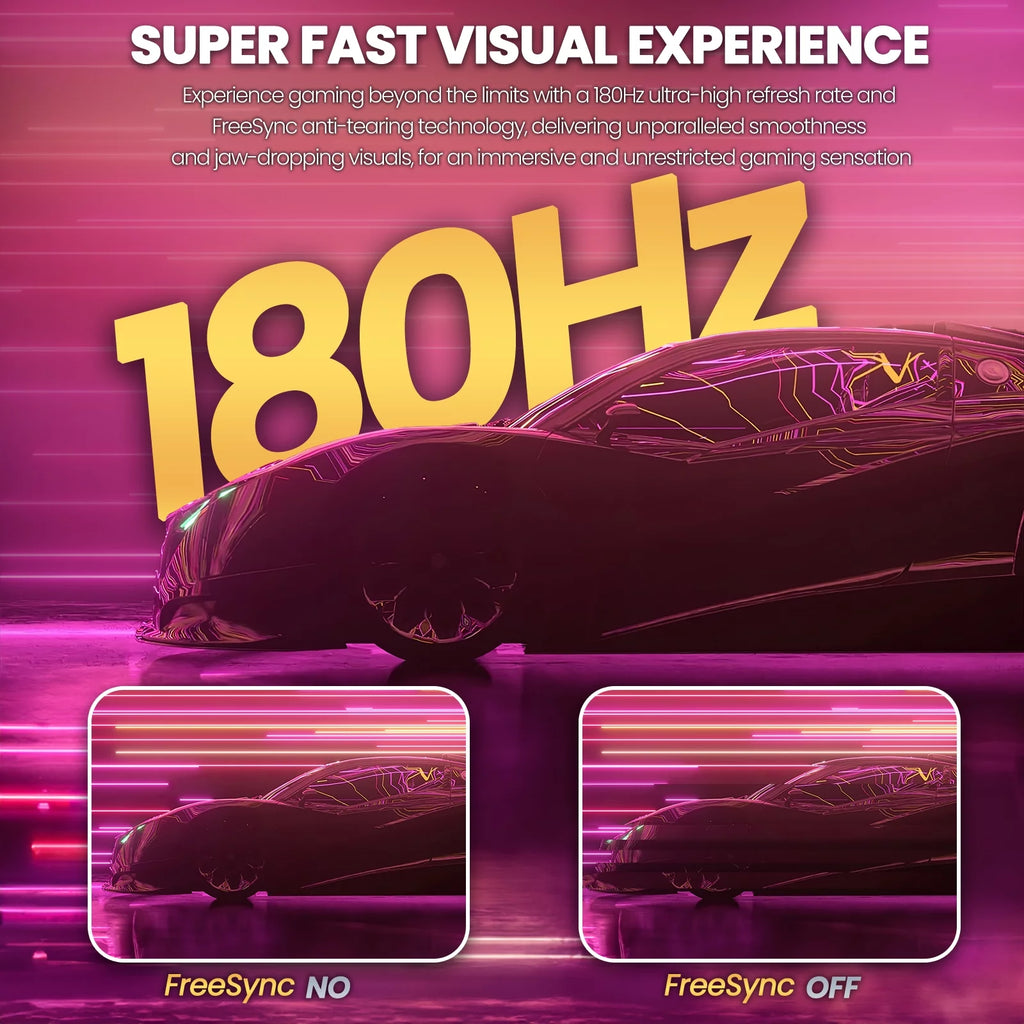 32 Curved Gaming Monitor, FHD 1080P, 165Hz, 1ms, FreeSync, Black J2260
