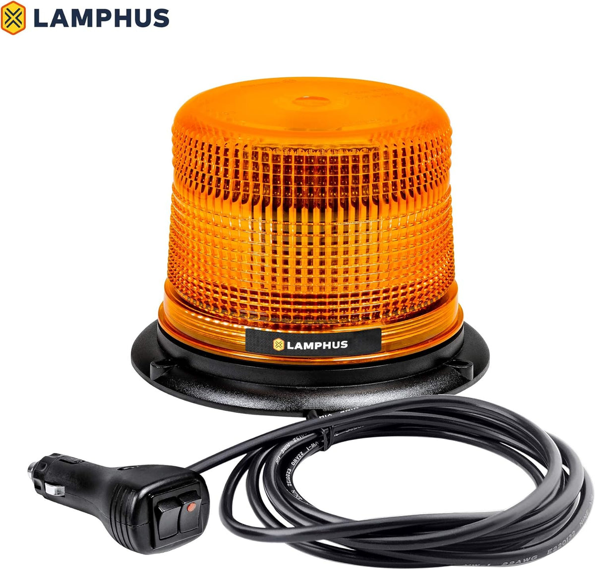 5" 12W White LED Strobe Warning Beacon Light, Pack of 2 H44790