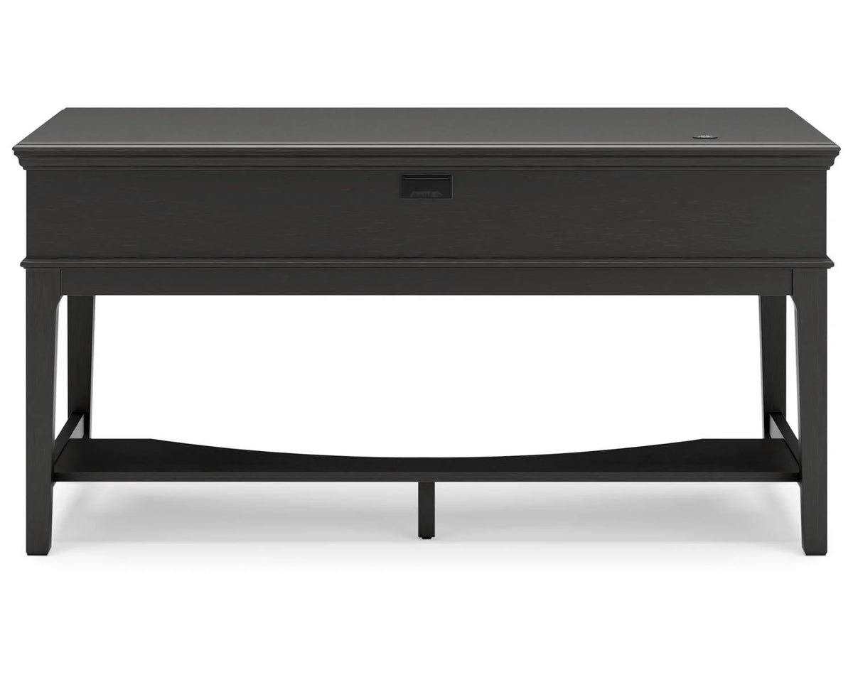 Black Home Office Desk L6716