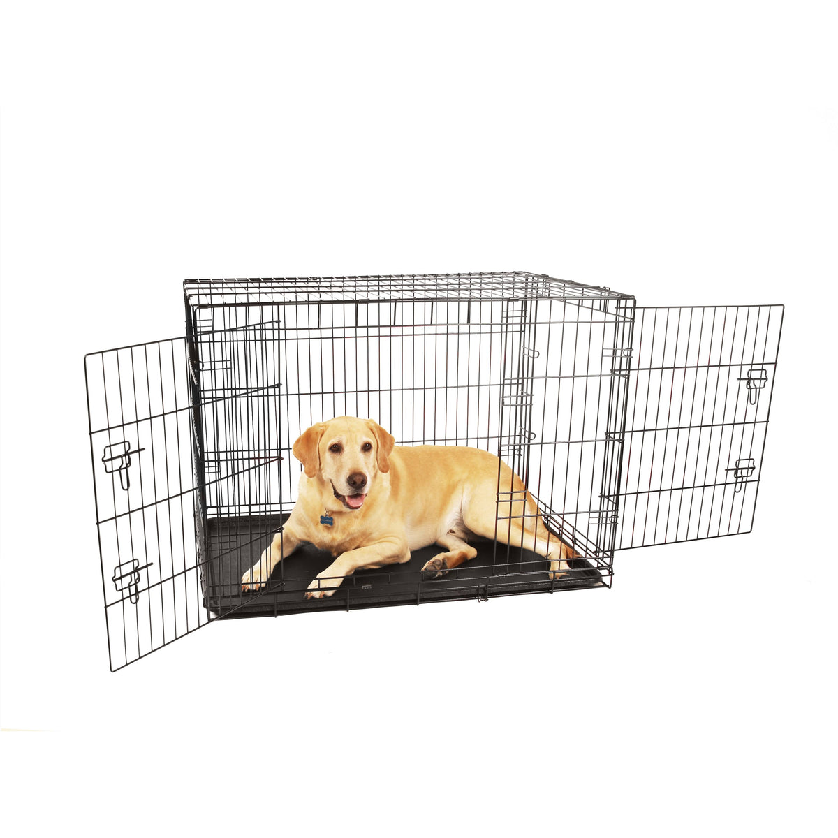 Double Door Metal Dog Crate C23685