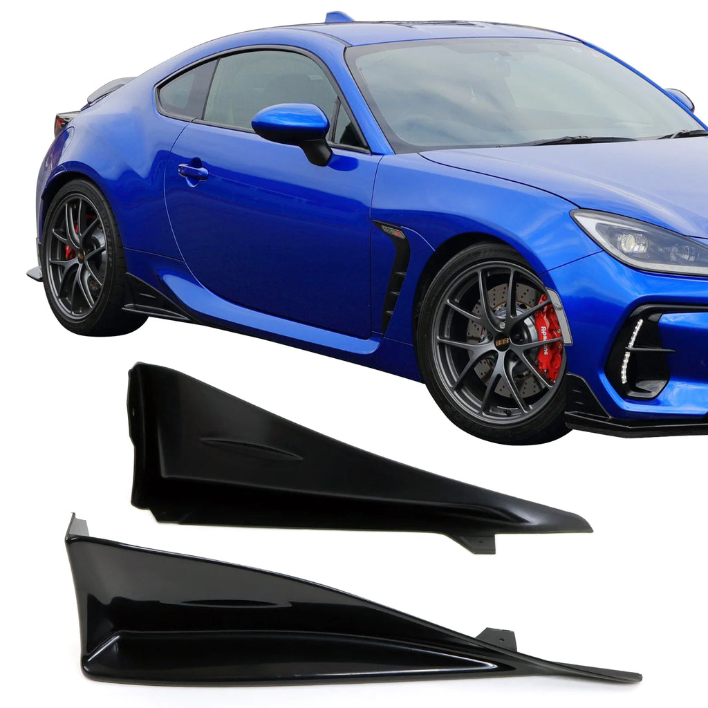 Unpainted Black ABS Side Skirt Spats 2Pieces M3331