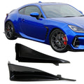 Unpainted Black ABS Side Skirt Spats 2Pieces M3331