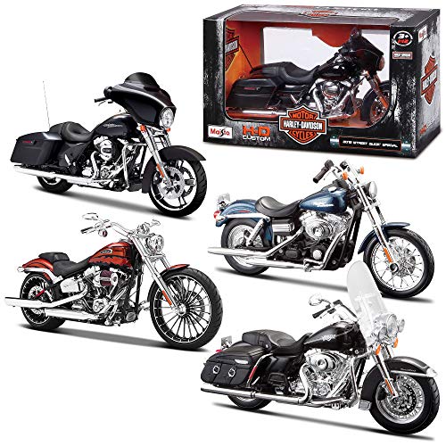 1:12 H-D Motorcycles Asst D3565