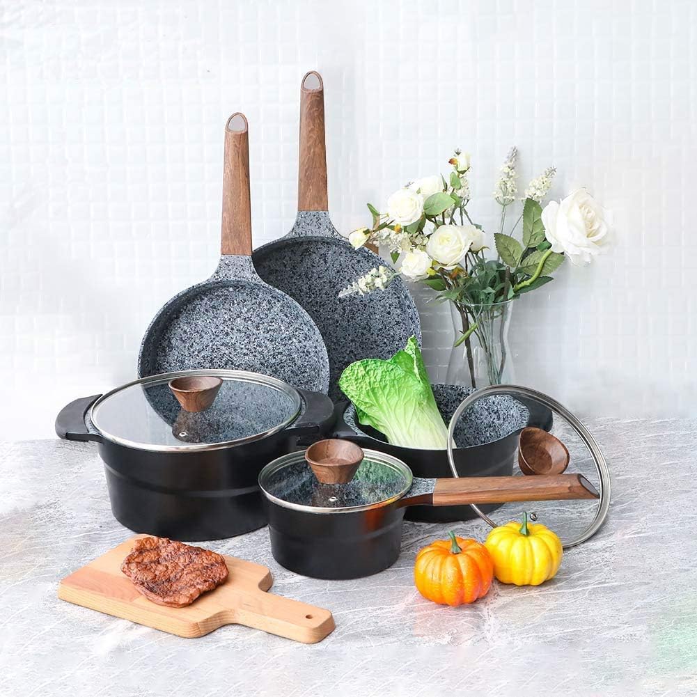 12 Piece Nonstick Die-cast Aluminum Cookware Set B180
