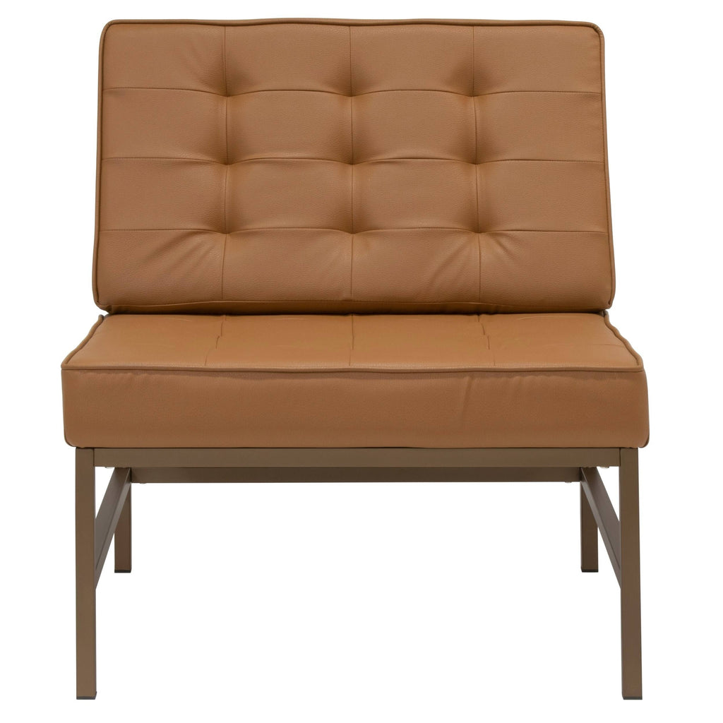 Tufted Blended Leather Accent Chair O628