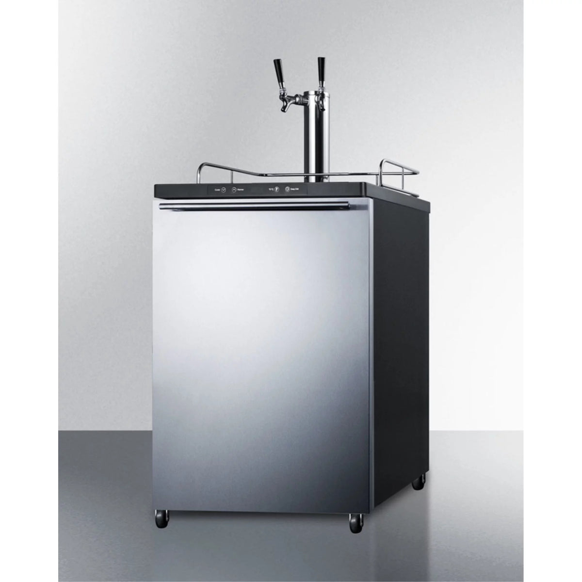 24 Built In Beer Dispenser with Twin Taps Q4584