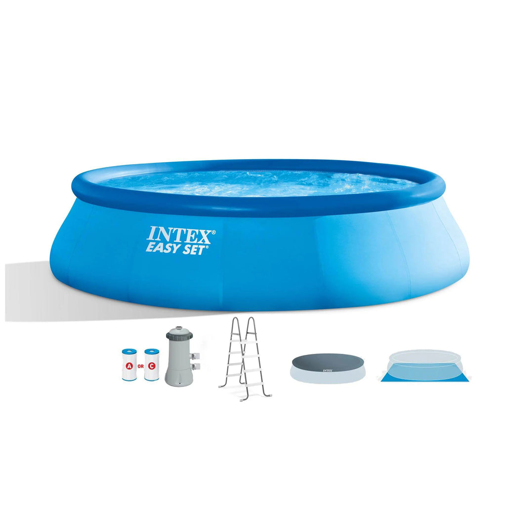15ft x 42in Inflatable Above Ground Swimming Pool with Pump I507