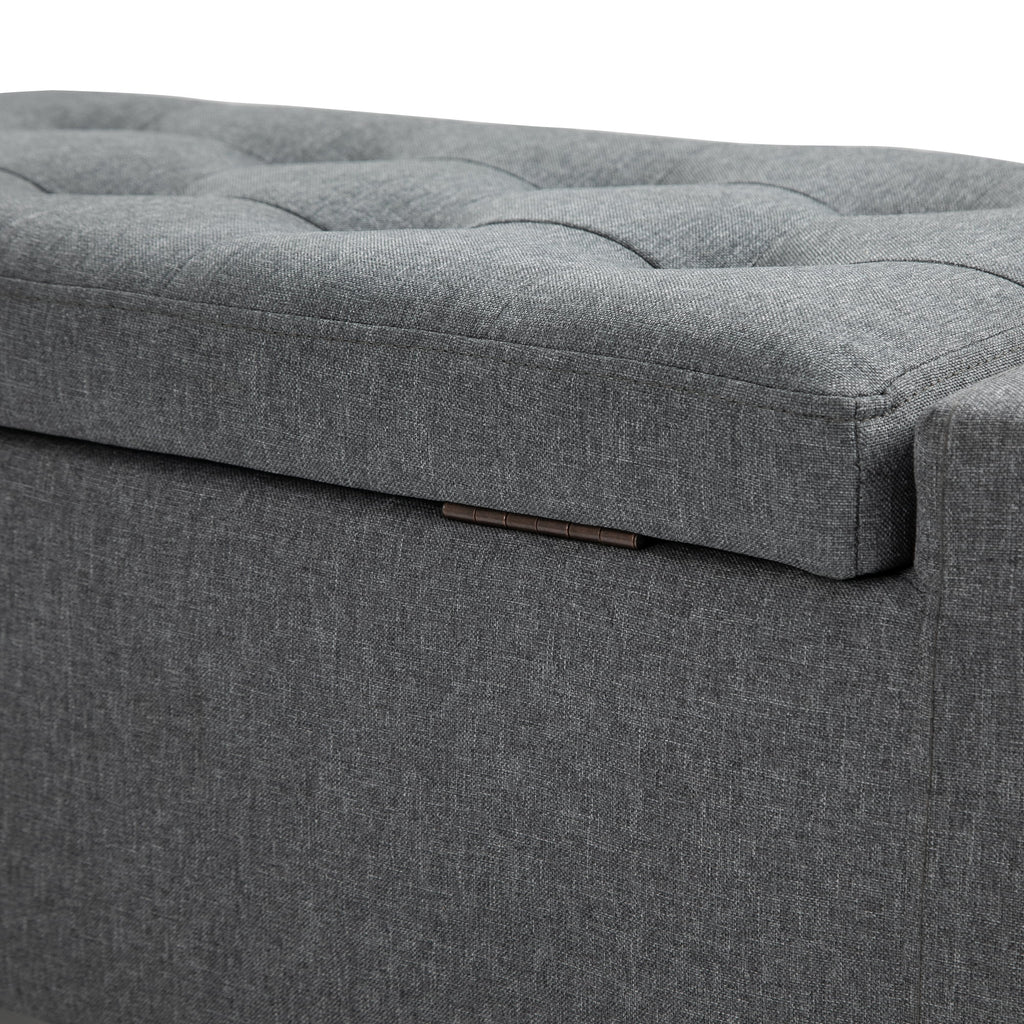 Linen Storage Ottoman Bench V4433