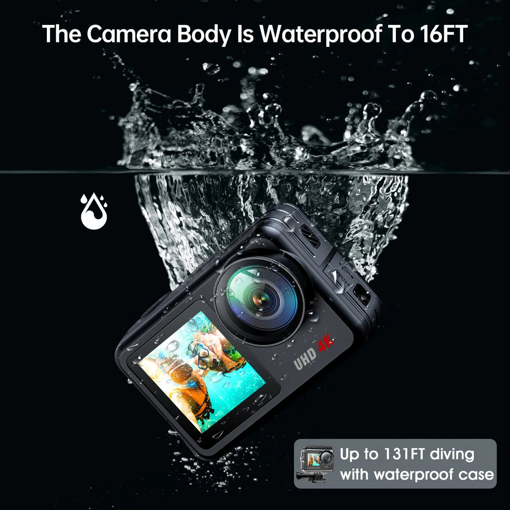 4K 30FPS Action Camera Waterproof WiFi Touch Screen K81754
