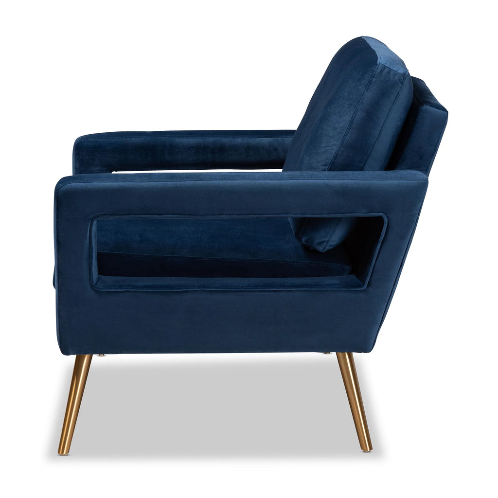 Navy Blue Wingback Chair H7061