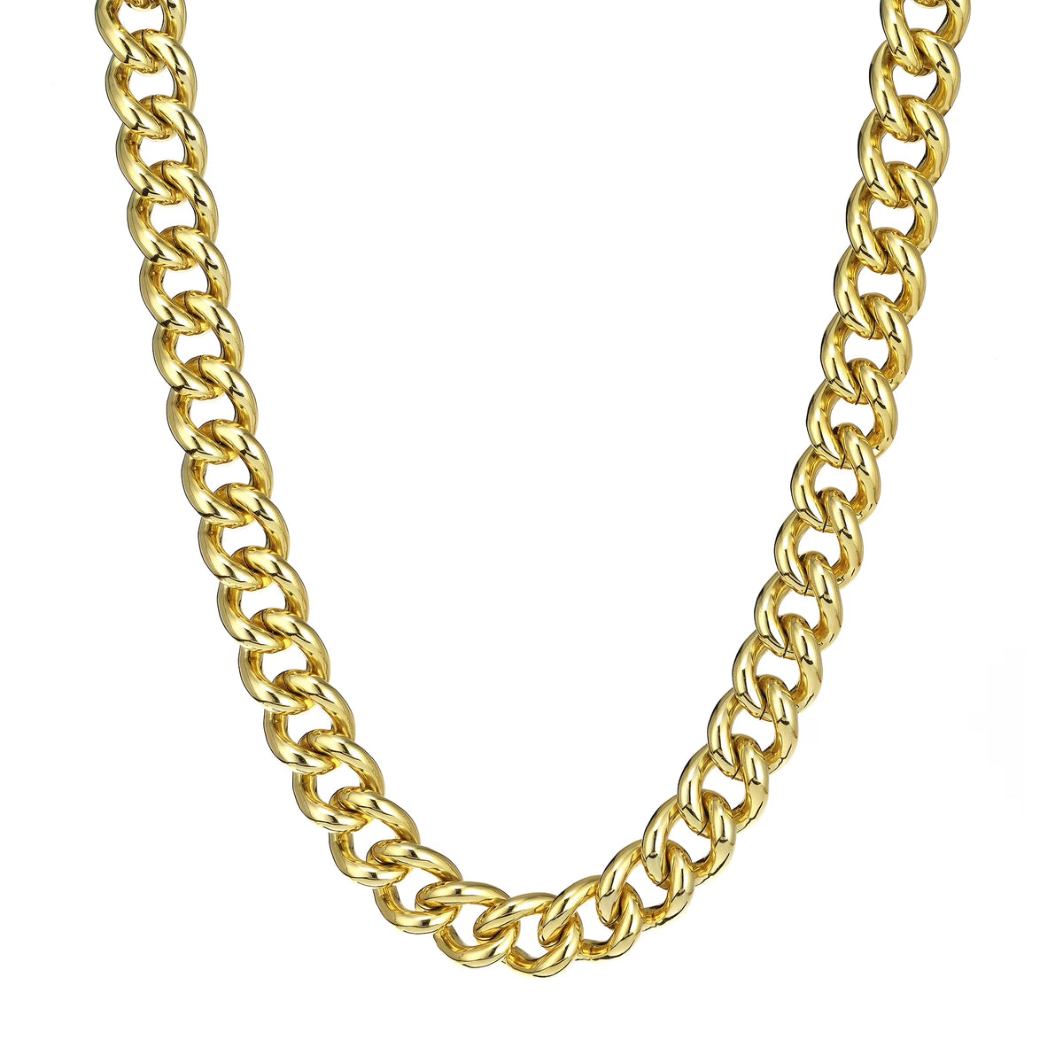 18KT Gold Plated Groumette Chain Toggle Necklace Y1217