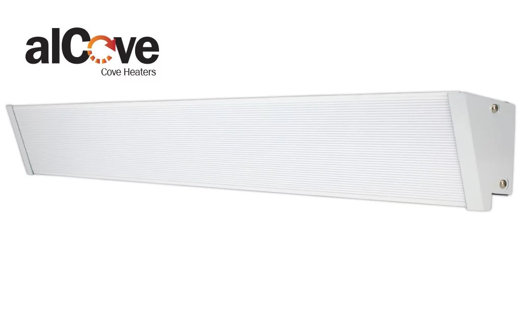 White 47" 560W 208V Electric Cove Heater O895945