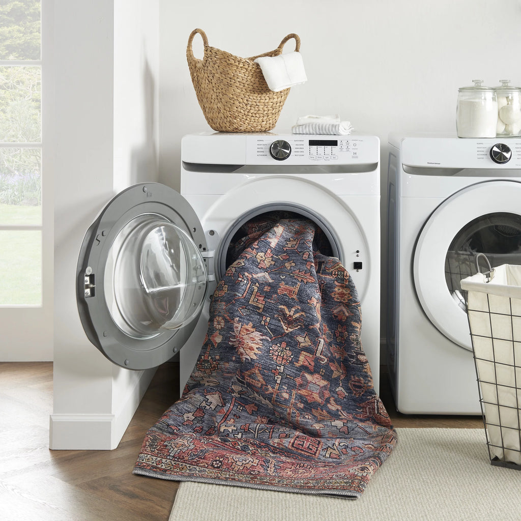 Machine Washable Bohemian 4' x 6' Area Rug E9268
