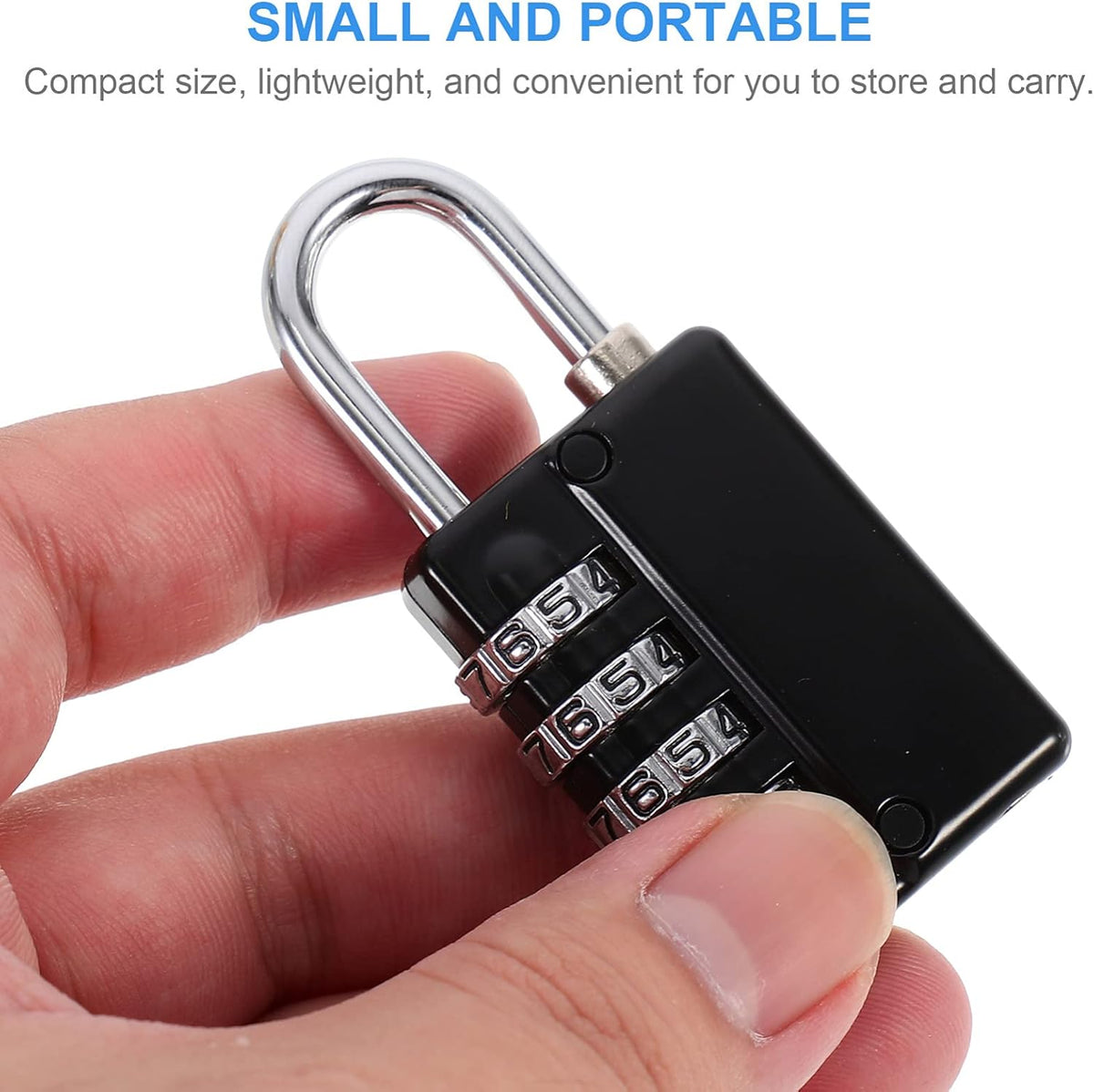 Resettable Waterproof Padlock with Keys I968