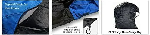 Blue/Black Trailerable Jet Ski Cover with Trailer Straps and Storage Bag O575013