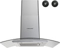 30 inch Wall Mount Range Hood with Ducted Exhaust Vent, Stainless Steel A689