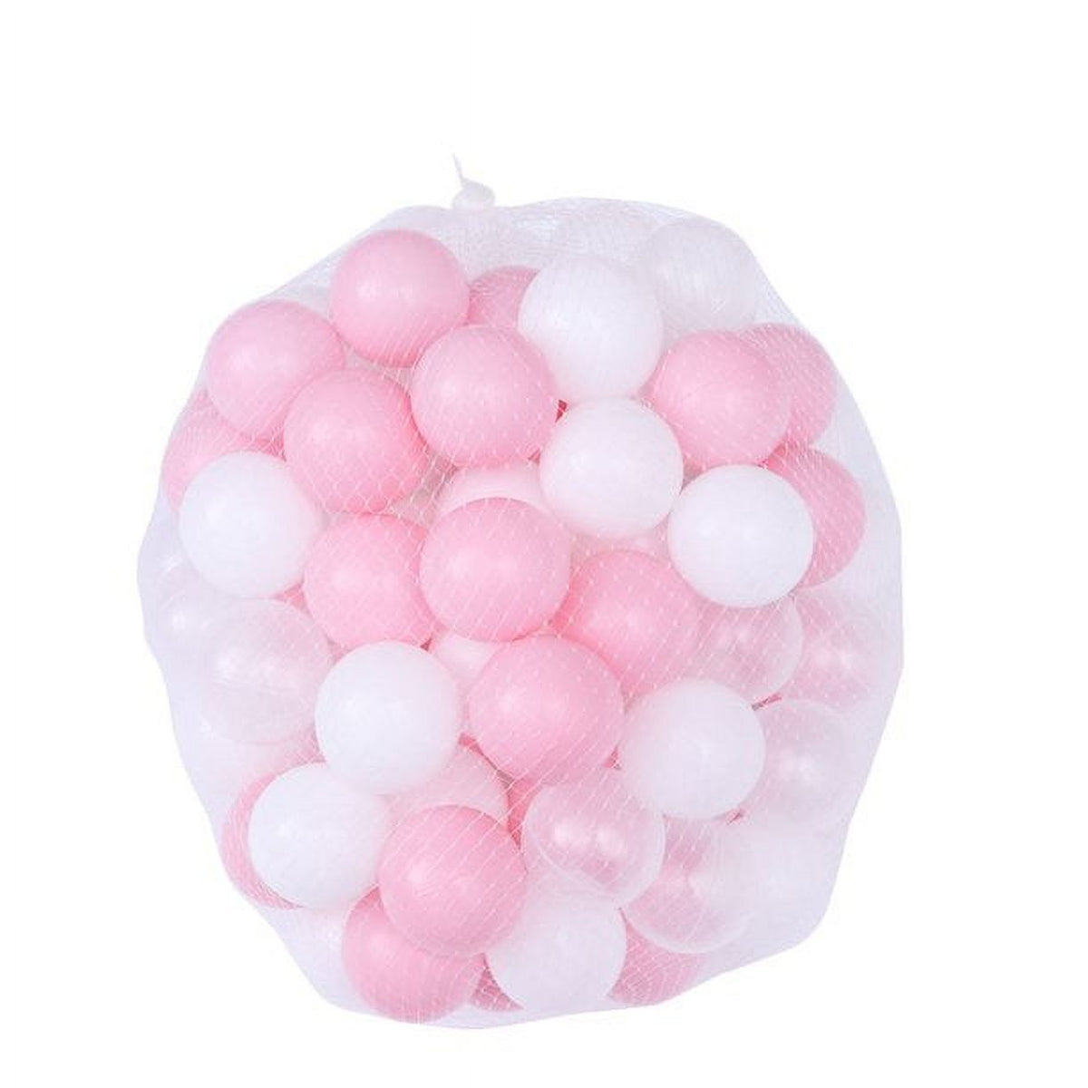100pcs 5.5cm Plastic Balls with Mesh Bag O628114