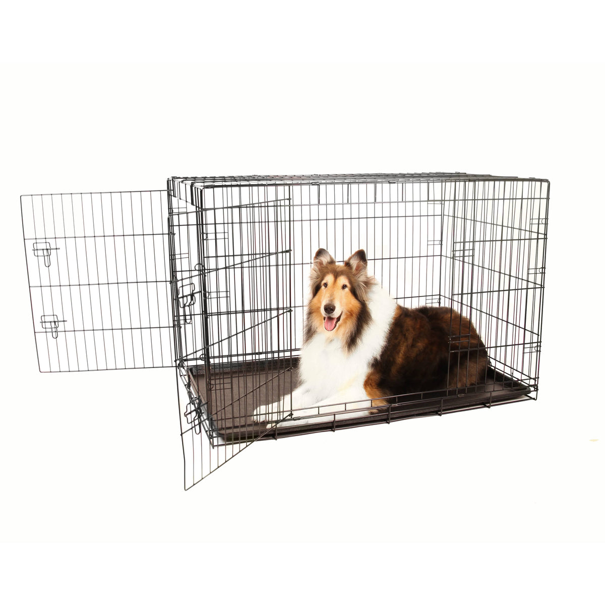 Double Door Metal Dog Crate C23685