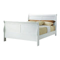 White Wood Queen Sleigh Bed Y639996