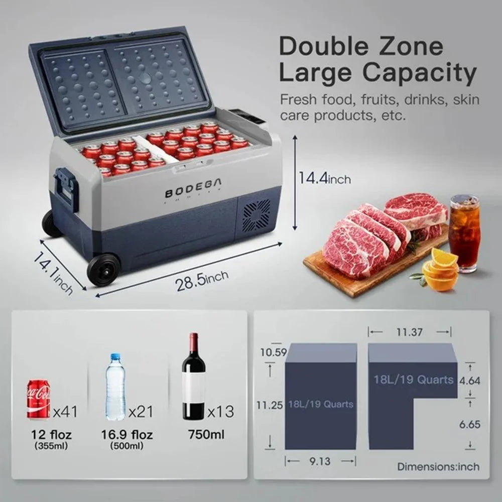 12 Volt 38 Qt Portable Car Refrigerator Cooler A83383