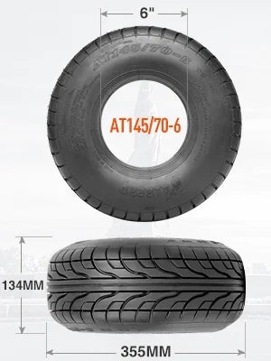 145/70-6 Go Kart ATV Tires Set 2 K4329